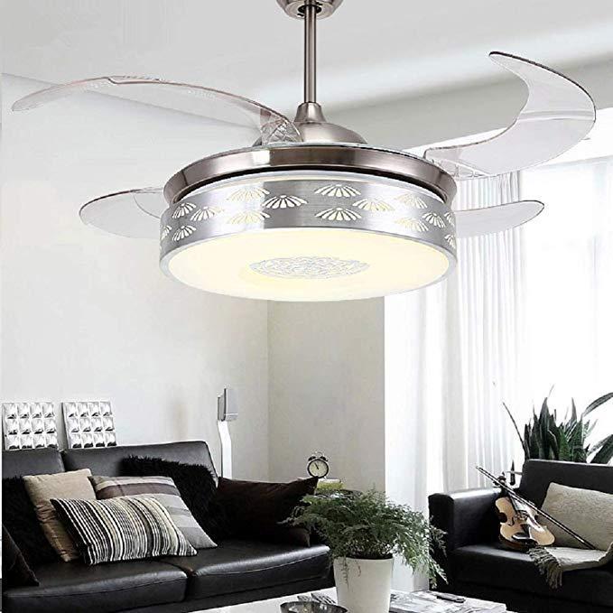 

YEELED Light 42" Industrial Ceiling fan with Lights and Remote control 3 Color Light for Indoor Living Room Bedroom Dining Room1