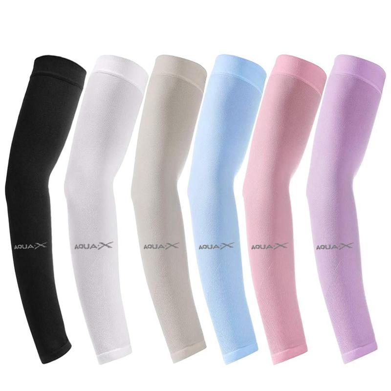 

6 Pairs UV Protection Cooling Arm Sleeves for Women Men, Sunblock Protective Long Arm Cover Warmer, Multi