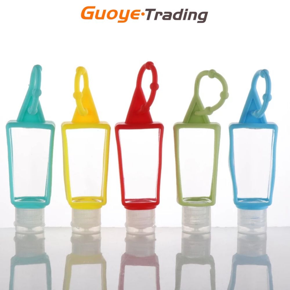 

hand sanitizer bottle shampoo shower gel body wash toner bottles silicone sleeve hook mini portable T-shaped 30ml convenient taking-away bottling liquid containers