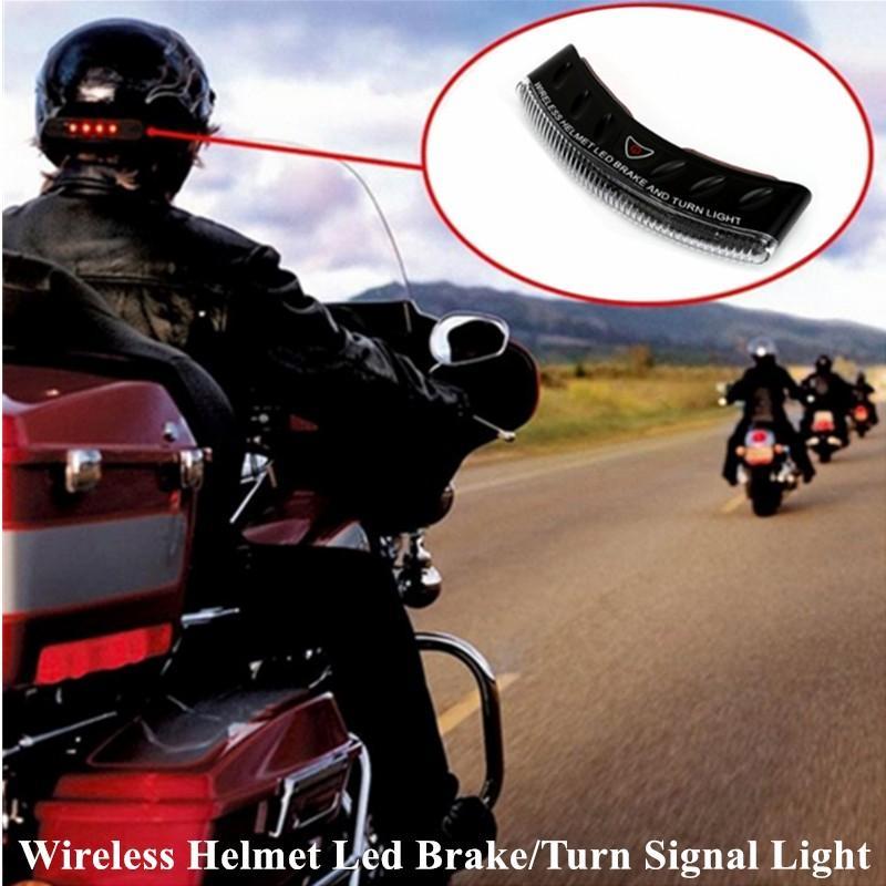 

12V Wireless 8LED Cross Motorcycle Helmet Warn Light Luminous Modified Motocross Motorbike Helmet Brake Turn Signal Safety Light1, 1 pc