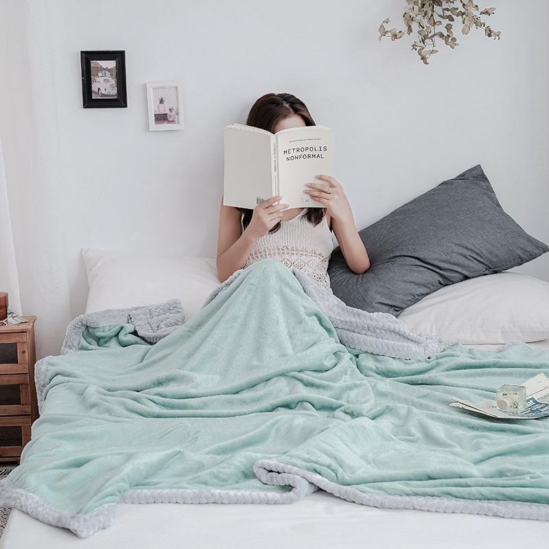 

Hot Sale Super Warm Coral Fleece Blankets Thicken Blanket On The Bed Home Adult Blanket Travel Suitable For King Size