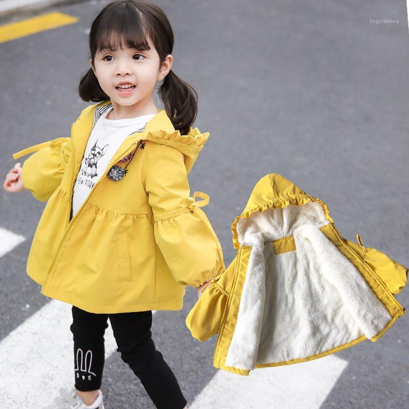 

Spring Autumn Korean Fashion Children Cotton Windbreaker Jacket Kids Girls Trench Coat Outerwear Coats Pink Princess1, Purple