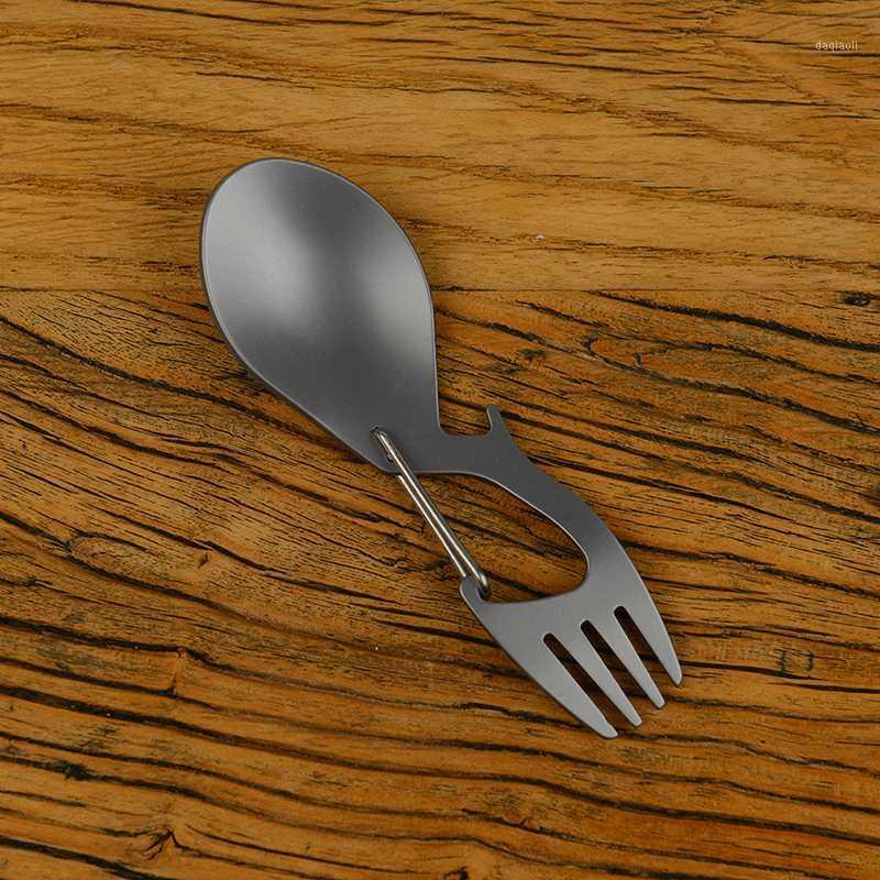 

Multifunctional Titanium Alloy/Stainless Steel Outdoor Camping Tableware Spoon Alloy Practical Portable Travel Essent1