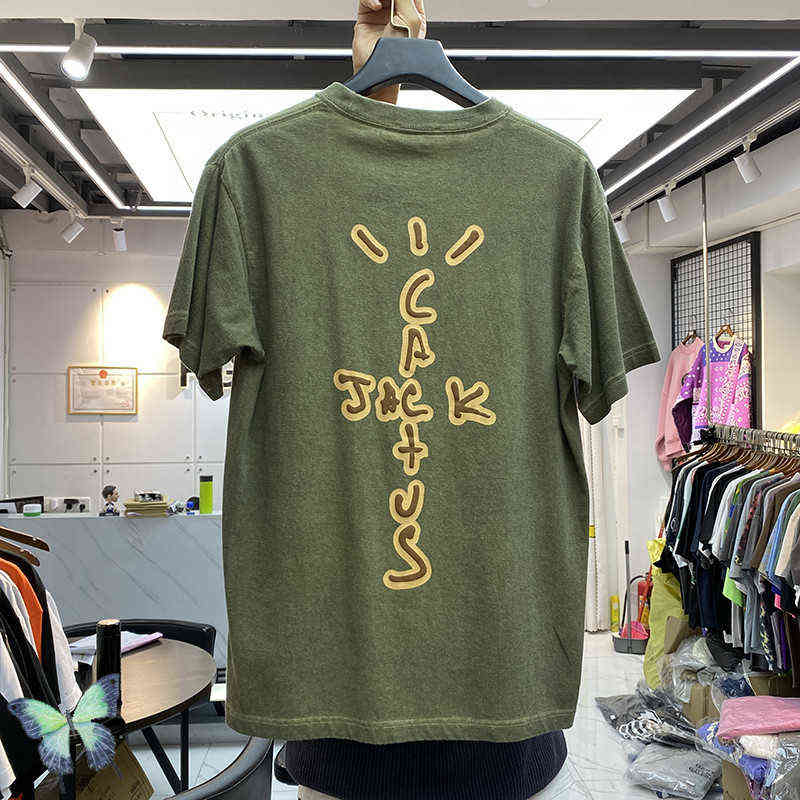 

Cactus Jack T Shirt Highest In The Room Travis Scott Cactus Jack T-shirt Oversize Men Women Traveling T Shirts AA220304