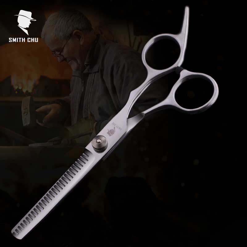 

Smith Chu High Quality Hairdressing Scissors 6 Inch 4Cr13Mov Professional Salon Barbers Thinning Scissors Hair Set