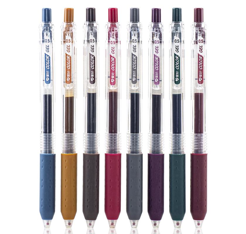 

AIHAO Retractable Color Gel Ink Pens 0.5mm Fine Point Drawing Pen Original Box