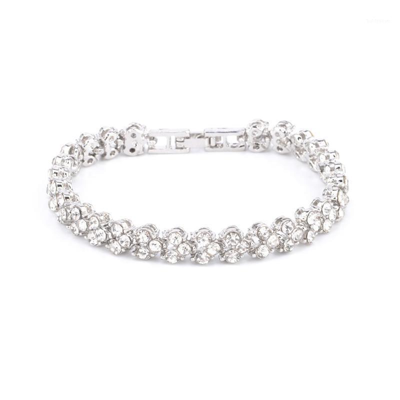 

European and American exquisite luxury Roman crystal bracelet simple1