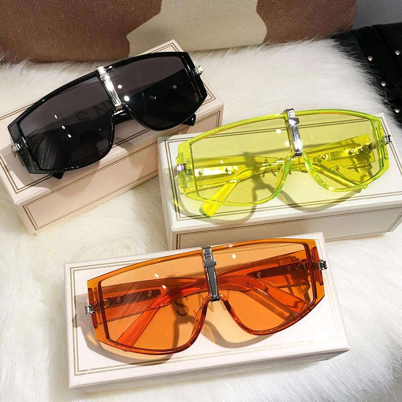 

MS 2021 New Women Oversize Rimless Sunglasses Vintage Men Fashion Brand Designer Square Sun Glasses UV400 Gafas De Sol Eyewear
