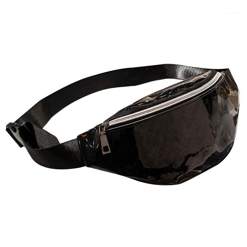 

MYTL Sequins Holographic Fanny Pack Waist Pack Women'S Chest Waist Bag Women Belt Bag Bum Bag(Black)1
