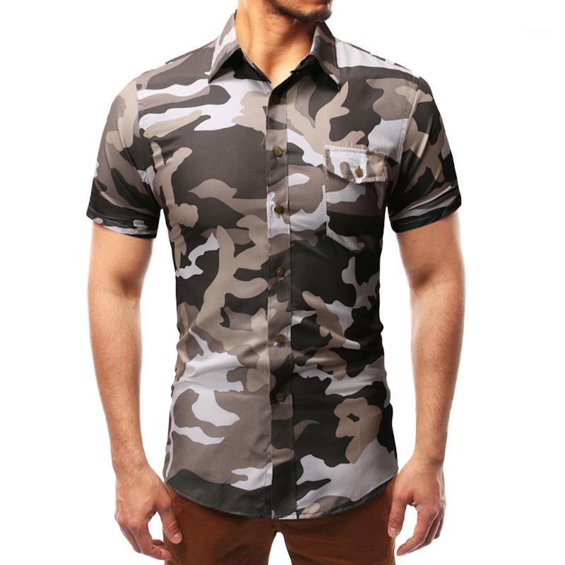 

Camouflage Print Neckline Pocket Funny T Shirt Men Fashion Tee Tops Hot Casual T-shirt Short Sleeve Summer Casual TShirt1, Blue