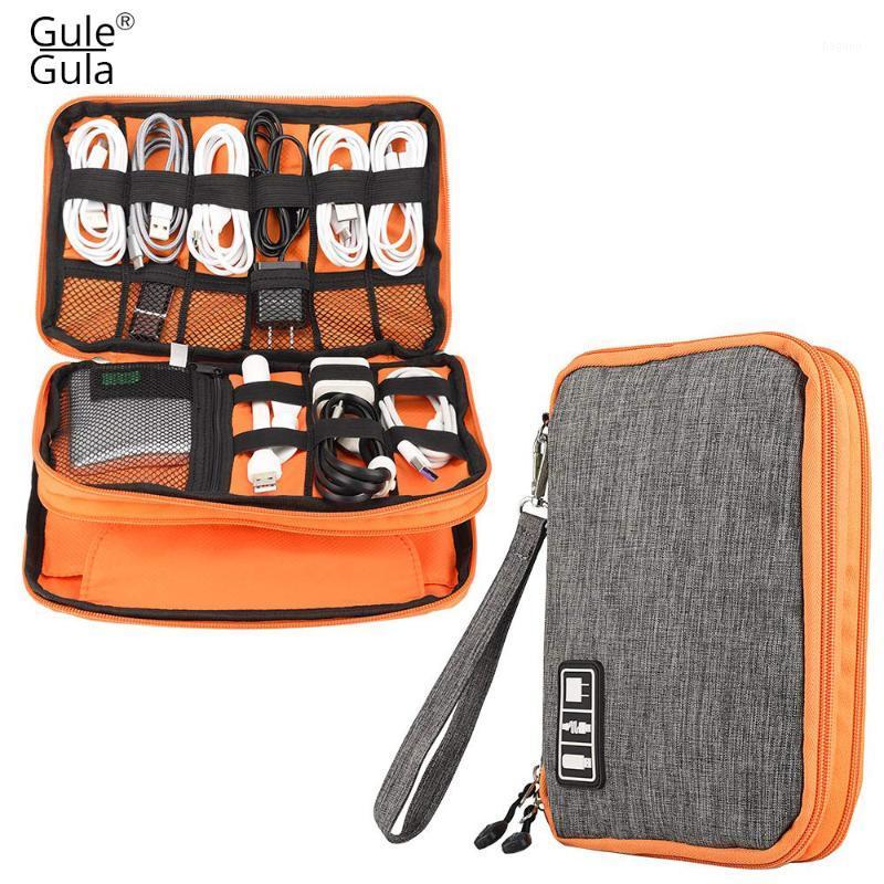 

Travel Storage Portable Digital Accessories Gadget Devices Organizer USB Cable Charger Storage Case Travel Cable Organizer Bag1