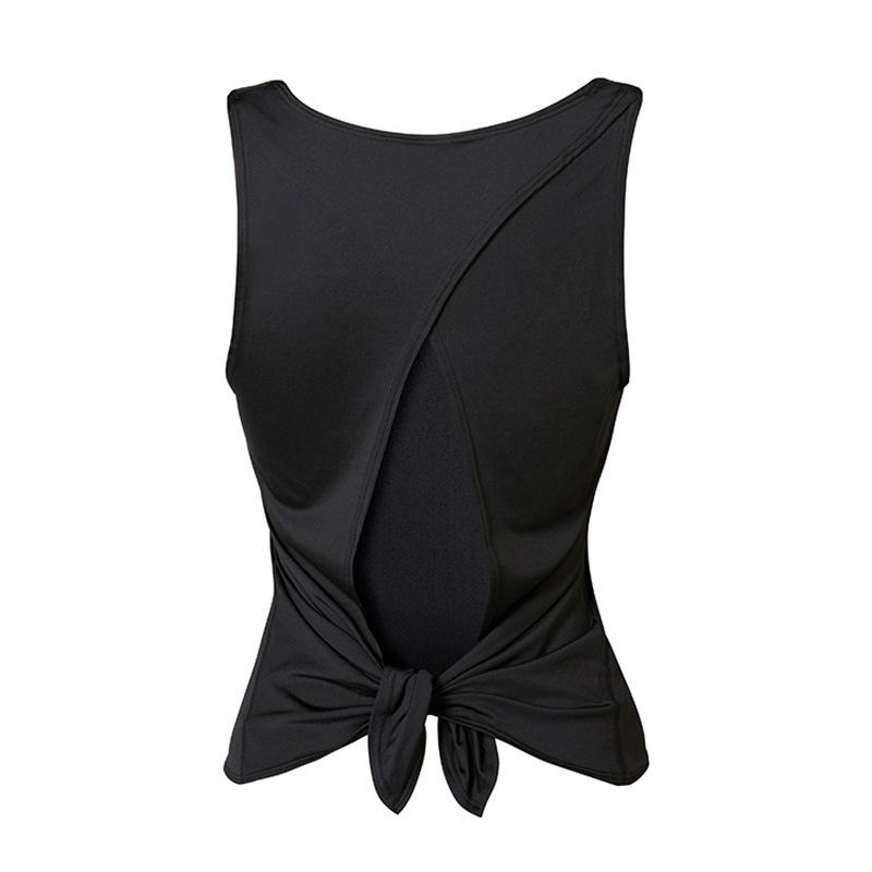 

Bra Without Frame Breathable Quick Dry Ladies Sleeveless Yoga Vest Woman Sports Solid Top Sexy Sportswear Vest Sports Bra Woman, Black
