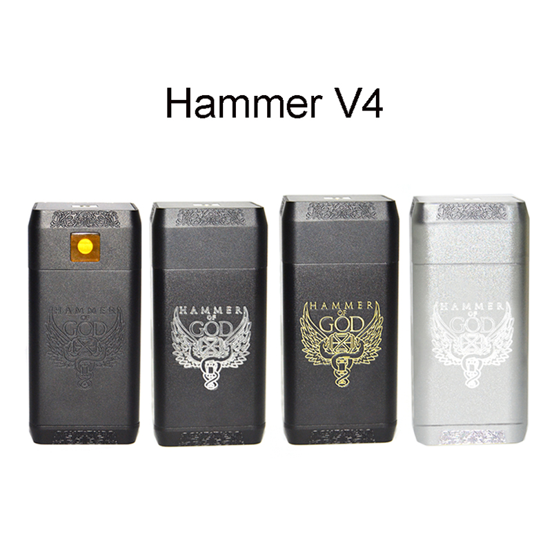

Hammer of God V4 Box Mod Electronic Cigarette huge Power 510 Vape Mod for Dead Rabbit RDA RTA RDTA Atomizer