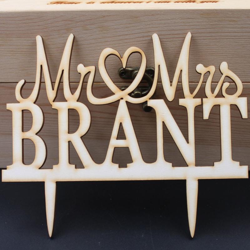 

Wooden wedding cake toppers , mr mrs cake topper ,personalized topper , wedding decoration toppers customized names
