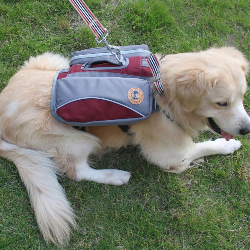 

Reflective Adjustable Saddle Bag for Medium Dog Harness Carrier For Traveling Hiking Camping Safety Dog Bag Pet Outdoor Backpack