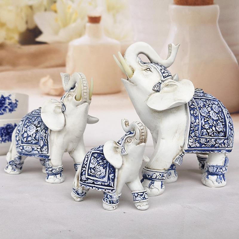 

Living Room Resin Elephant Decoration Holiday Gift Feng Shui Home Furnishings Animal Decoration Elephant Crafts Ornaments