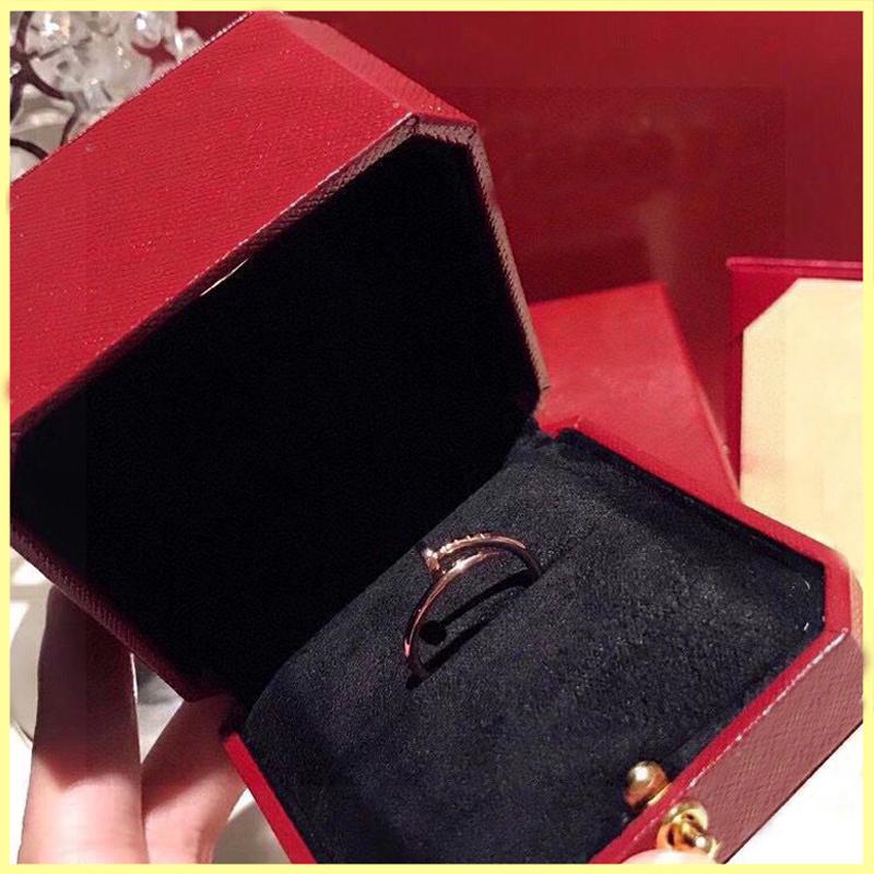 

Luxury designer Wedding rings for women jewelry titanium steel couple engagement gift love thin ring new Fashion style