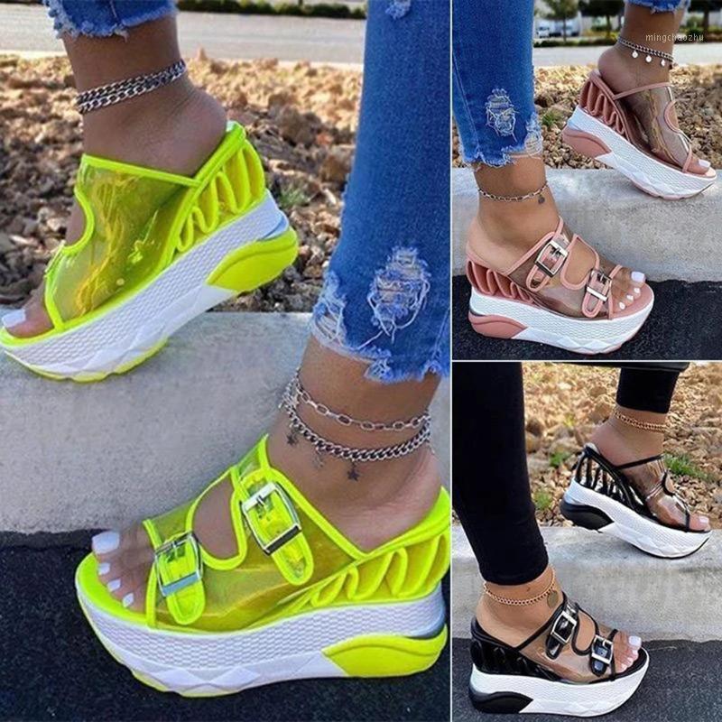 

Women Wedges Heel Buckle Straps Sandals Comfortable and Breathable for Summer Beach Vacation A661, Black