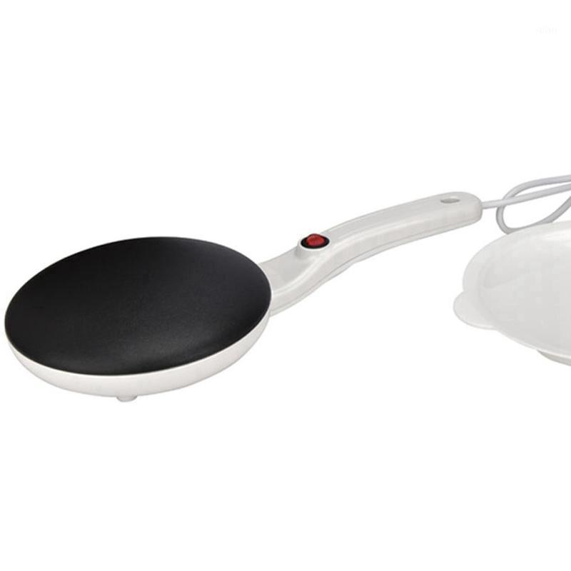 

Electric Crepe Maker Breakfast Pizza Machine Pancake Baking Pan Cake Non-Stick Griddle Chinese Spring Roll Cooking Tools -White1