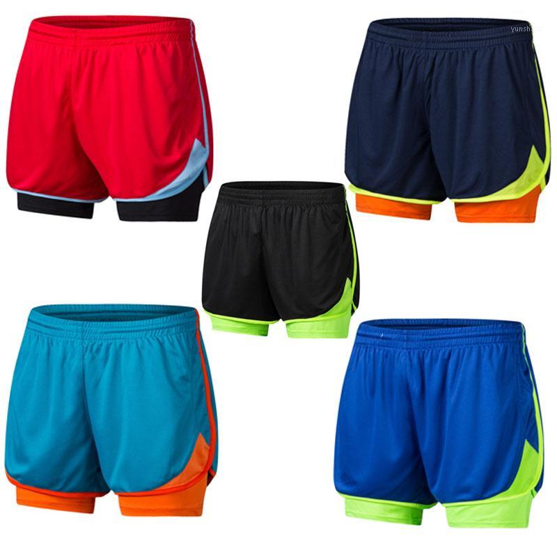 

Yoga shorts men/women, tight anti-glare track and field marathon fitness sports shorts breathable elastic tight tights XS-4XL1, Red