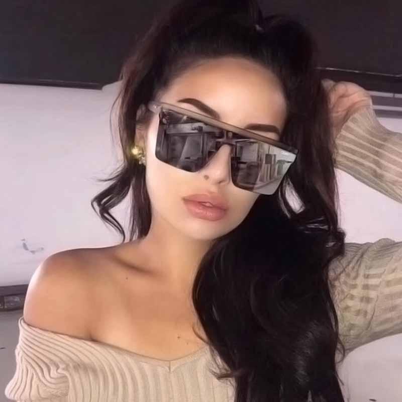 

Vintage Square Sunglasses Classic Siamese Oversized Sunglasses Woman/Men Woman Retro Gothic Sun Glasses
