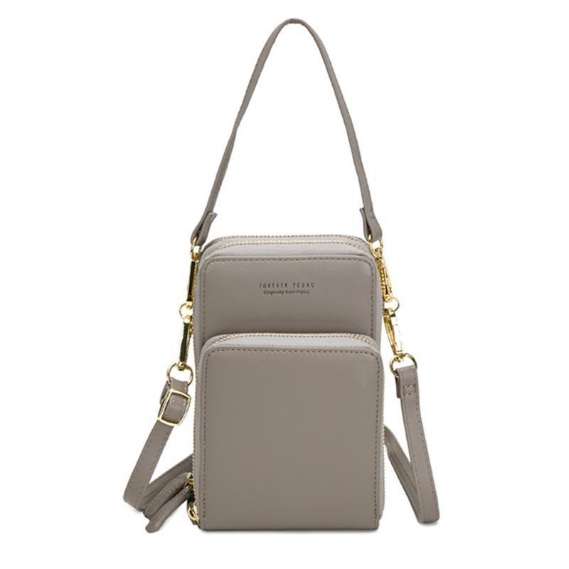 

Leather Solid Color Handbags Womens Bags 2021 Ladies Hand Bags Women's Crossbody Purse Clutch Phone Wallet Shoulder Bag, Purple