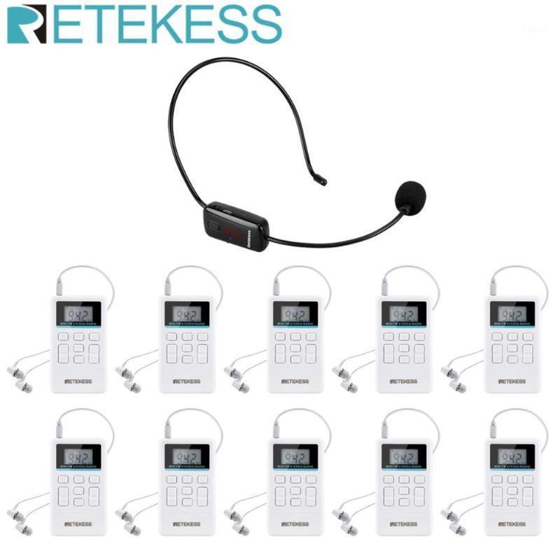 

Retekess TR503 Wireless Tour Guide System Audio FM Microphone Listening System Used for Training Church Factory Meeting1