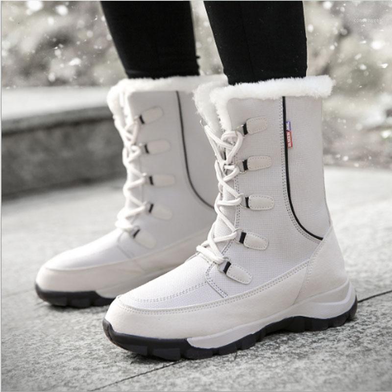 

Women's boots women's snow boots Martin's motorcycle cotton warm high-heeled1, Black