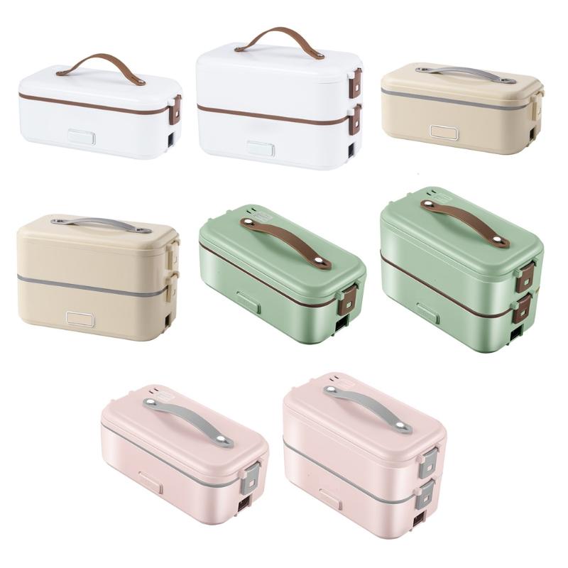 

Single/Double-layer Electric Heating Lunch Box EU/US Plug Heat Preservation Container Portable Insulation Bento Box