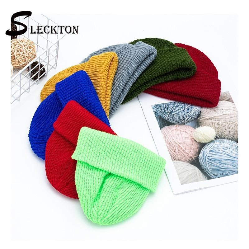 

SLECKTON 2020 Autumn Winter Hats for Women and Men Casual Knitting Beanies Hat Kids Hats Hip Hop Hat Unisex Wholesale Bonnet