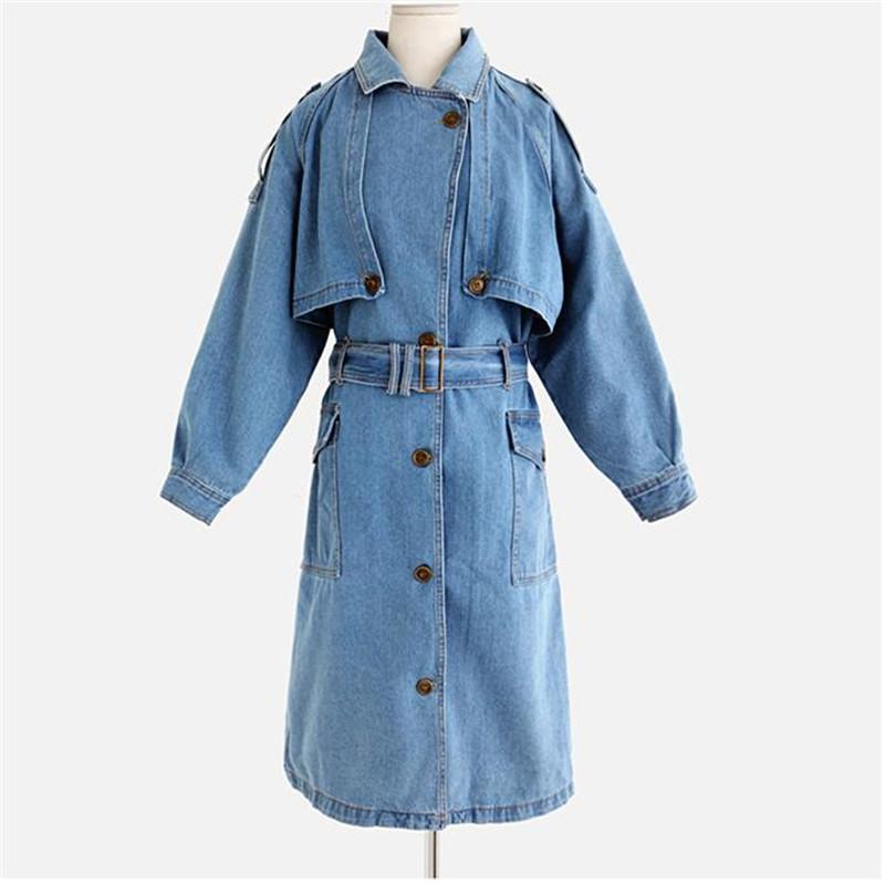 

New women Denim Jackets plus size Outerwear fashion Wind Jacket Fashion Design Denim Women Coat C136, Dark blue