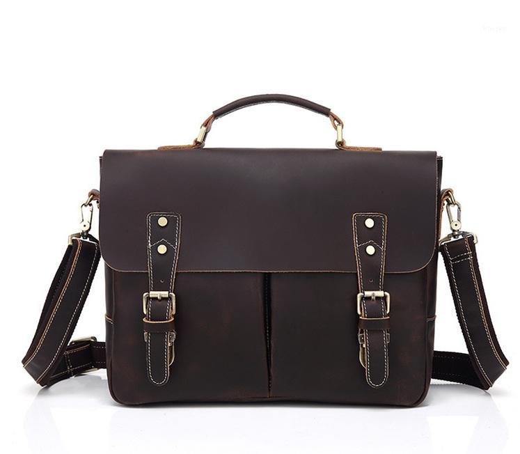 

Genuine Leather High Quality Bag Men Buiniess Travel Shoulder Bags1, Lx1