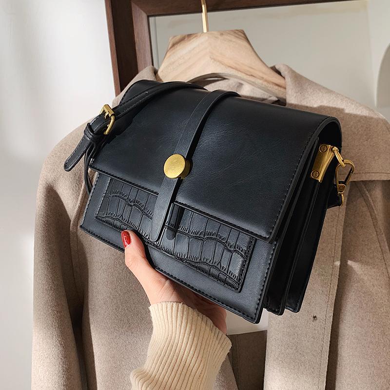 

Lattice Square Tot bag 2021 Fashion New High-quality PU Leather Women's Designer Handbag Chain Shoulder Messenger Bag Purses, Coffee