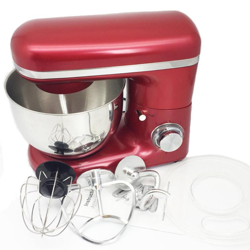 

1500W 4L Stainless Steel Bowl 6-speed Kitchen Stand Mixer Cream Egg Whisk Blender Cake Dough Bread Mixer Maker Machine