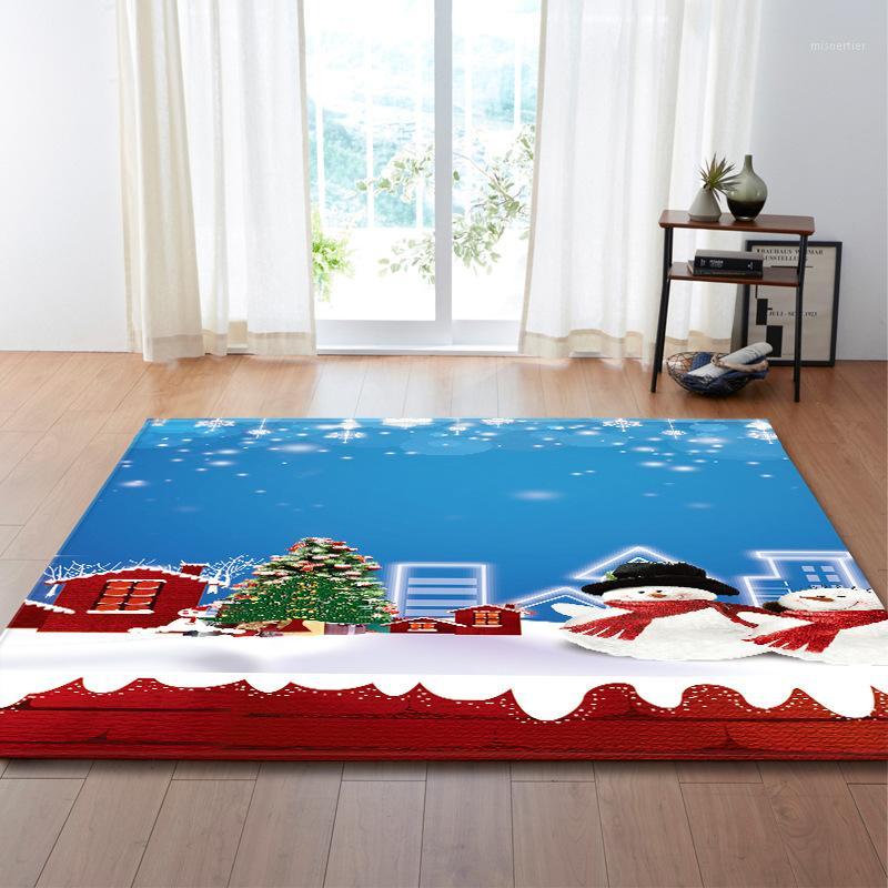 

Zeegle Christmas Pattern Carpet Rugs for Living Room Large Rug Floor Mat Bedroom Modern Yoga Carpet Large Baby Home Decor1, Y18092-e008