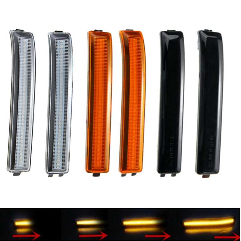 

Emergency Lights 2Pcs Flowing 12V Car Side Mirror Reflector Turn Signal Indicator Lamps LED For F150 2009-2014 Raptor 2010-2014