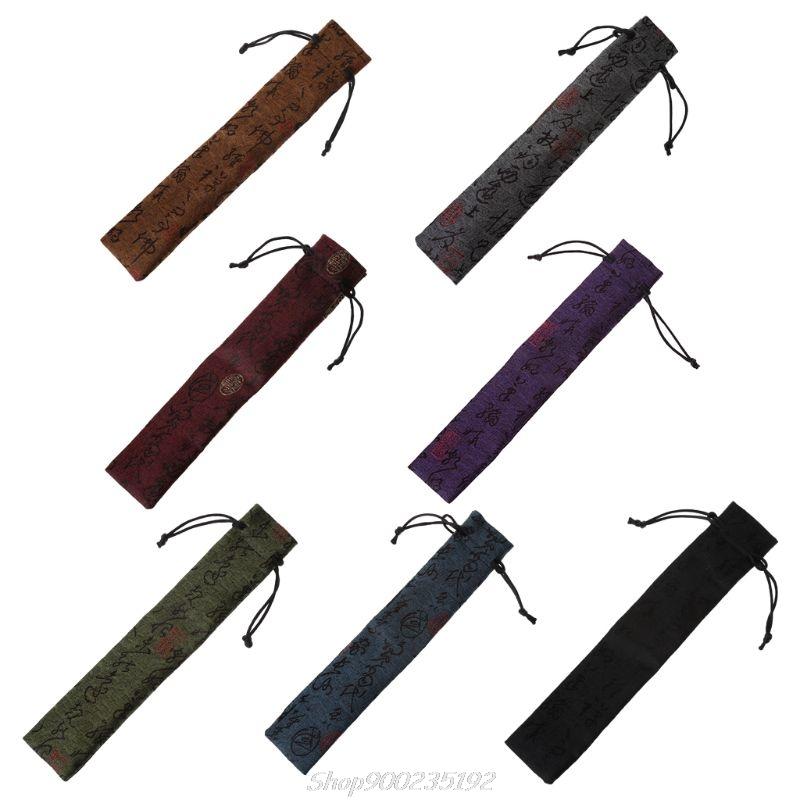 

Chinese Calligraphy Style Decorative Folding Hand Fan Bag Dustproof Holder Protector Pouch Case Cover Gifts Jy25 20 Dropship