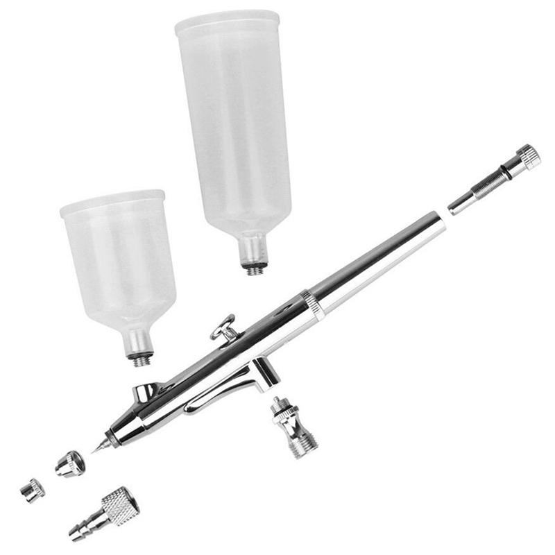 

SHGO HOT-Airbrush Spray Tool 0.5mm Gravity Feed Double Action Airbrush Cake Tattoo Pistola De Pintura Aerografo Nail Tool 20Cc 4