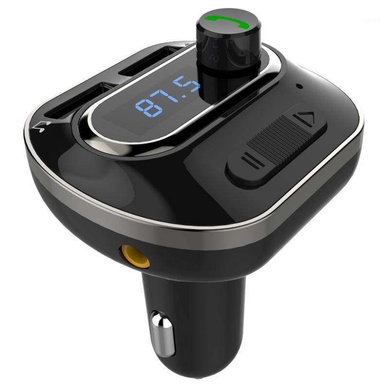 

YASOKRO FM Transmitter Aux Modulator YST19 Hands-free Calling MP3/WMA Play Voltage Detection Dual USB Charger Bluetooth Car Kit1