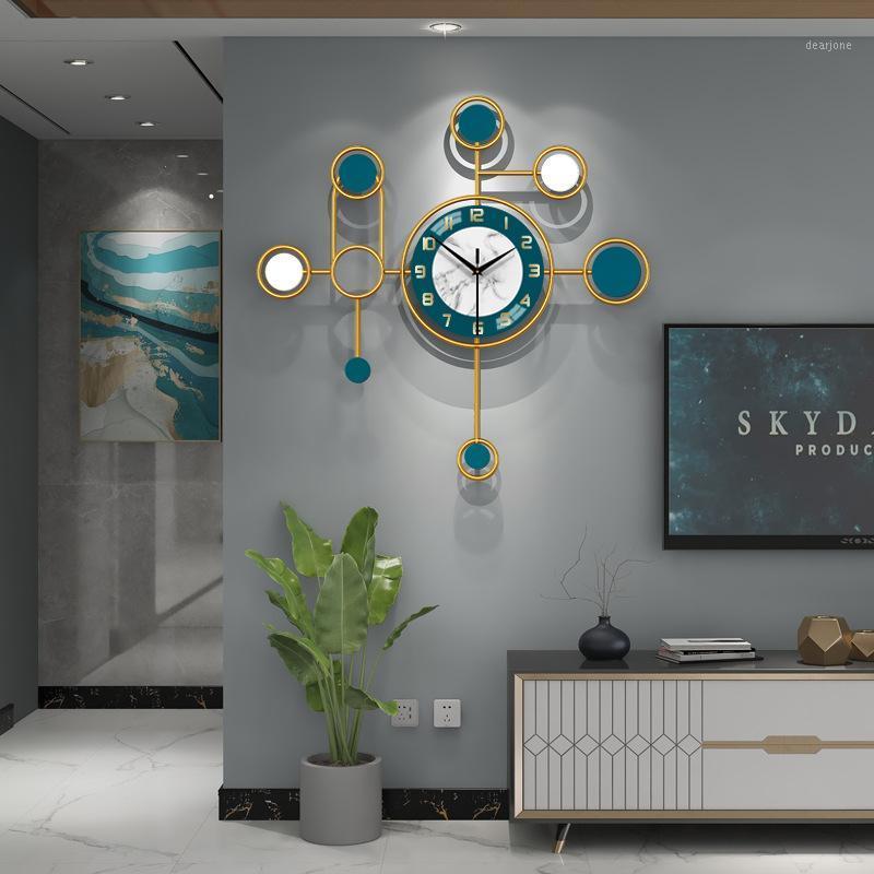 

Luxury wall clock living room modern minimalist fashion restaurant art decorative watch personality creative large wall hanging1