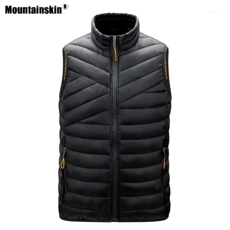 

Mountainskin Autumn Men's Winter Hiking Warm Vest Outdoor Sports Climbing Fishing Camping Thermal Thick Sleeveless Jackets VA8551 T-Shirts, Men black vest