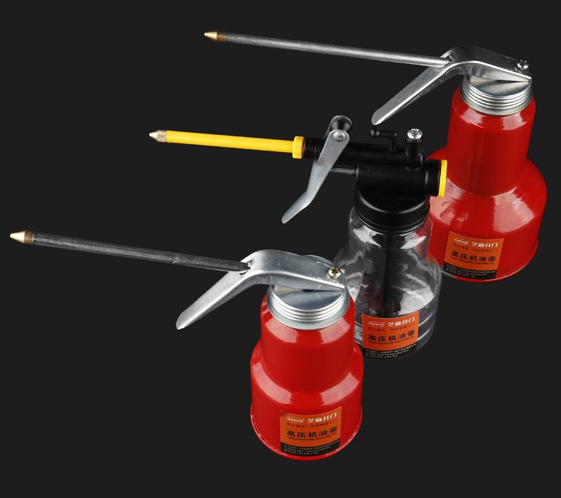 

Oil Pot Oil Gun Long Nozzle Injector High Pressure Manual Transparent Spray paint metal Oiler Lubricating Gear