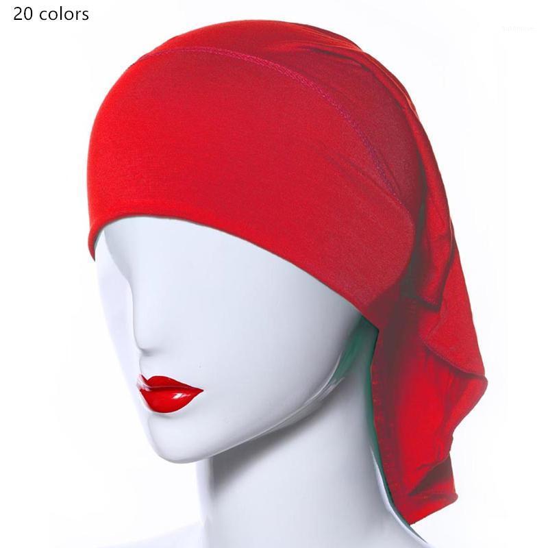 

20pcs High quality women Modal tube cap hijabs bevelling inner scarf elastic soft breathable caps1