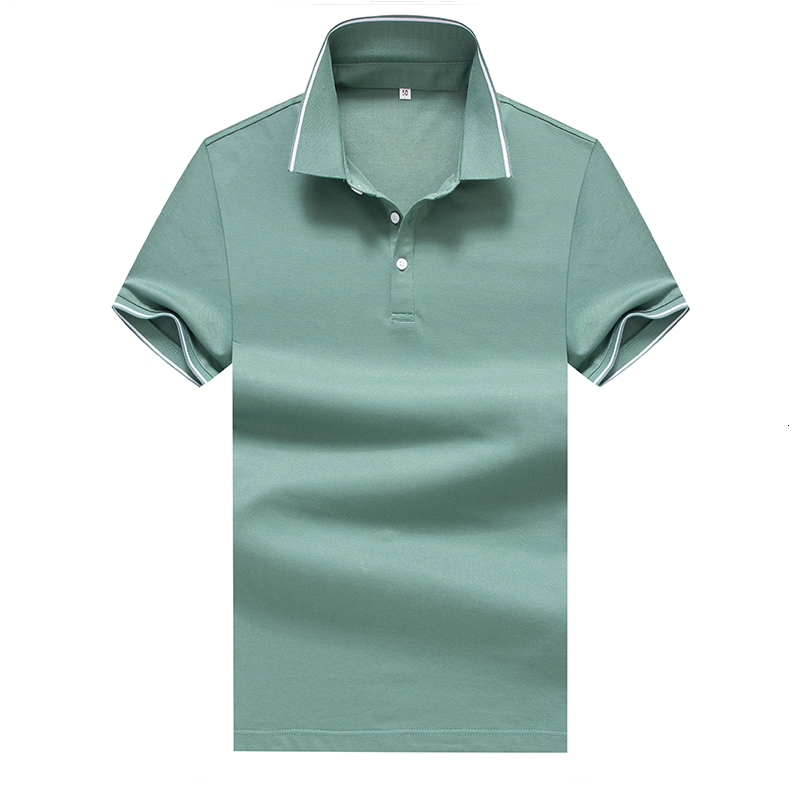 

2021 Quality Cotton Shirts Men Short-sleeve Polo Business CUFU, Black