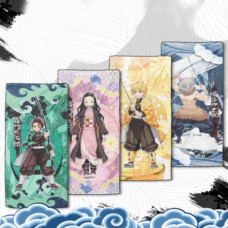

Cotton Multiple Face Towel Demon Slayer Printed Kimetsu No Yaiba Anime Bath Towel Gift 13 Styles