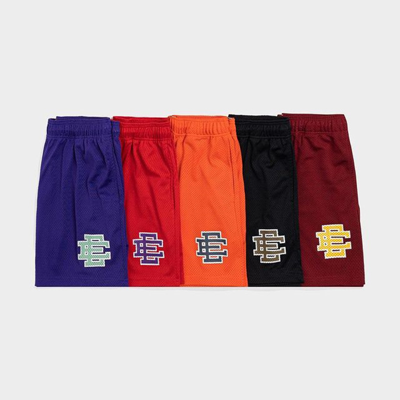 Luxury Loose Fashion Ee Brand Shorts Casual Eric Emanuel Designer Fitness Sports Mesh Short Breathable Summer Baseball Major League Basketball Sweat