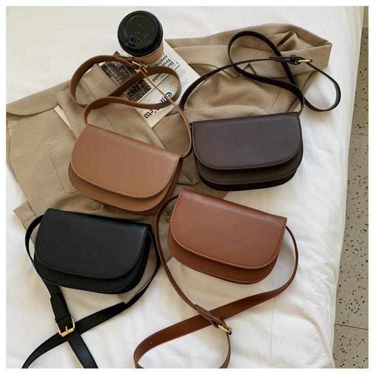 

OLUOLIN Women Solid Color PU Leather Crossbody Bags Casual Messenger Bags Shoulder Bag Purses and Handbags Luxury Designer, Black