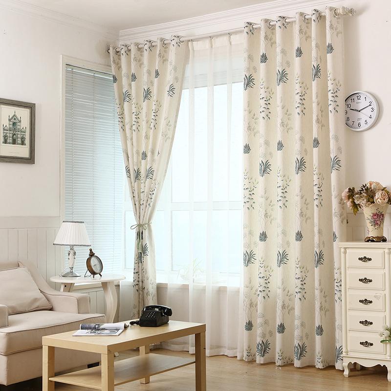 

High quality level European and Market style linen curtains for children room living room bedroom semi shading curtains, Voile