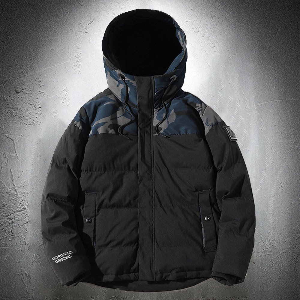 

2021 New Puffer Patchwork Bubble Japanese Winter Jacket Men Outdoor Fashion Streetwear Coat Thick 0NZJ, Green5