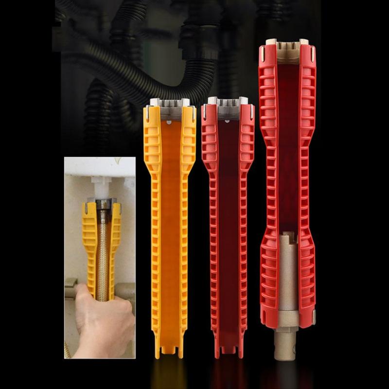 

Faucet Sink Installer Water Pipe Wrench Spanner Tool Extra-long Bathroom Kitchen Plumbing Sink Installer Spanner Tools